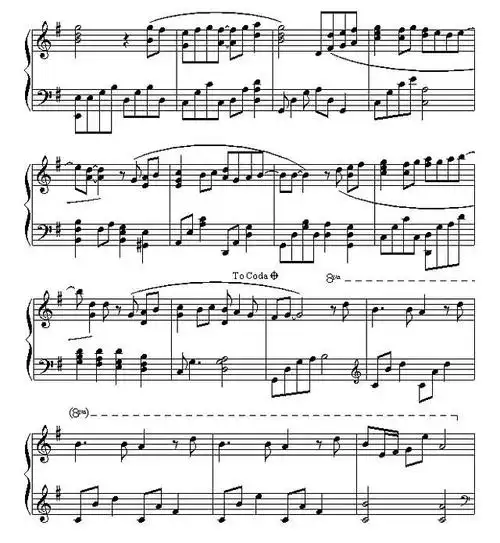 《遇见》钢琴谱