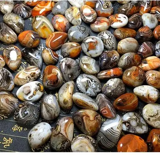 甲门(jiamen)缠丝玛瑙原石把件花纹古典奇石线条纹天然裸石鱼缸石造景