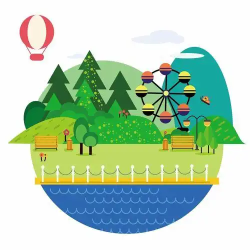 森林公园简笔画 森林公园简笔画简单