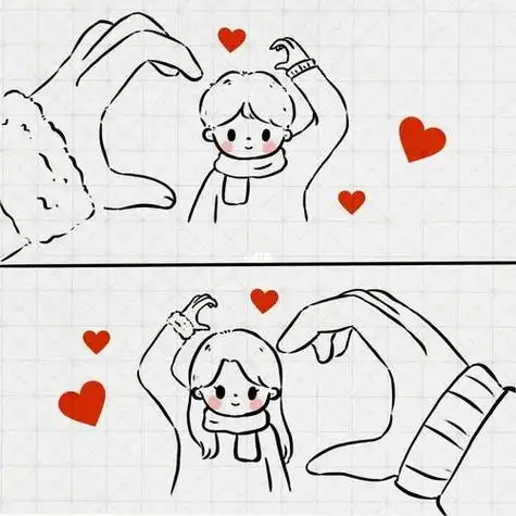 比心简笔画教程