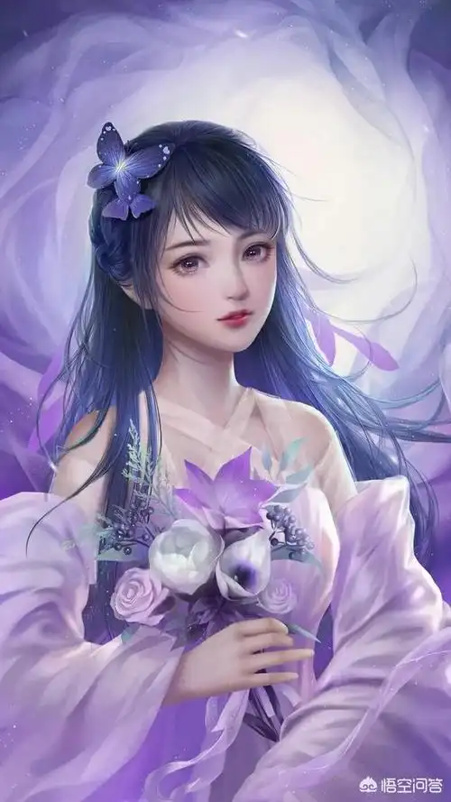 头条问答 - 大家有没有唯美的古风紫衣少女图?(4个回答)