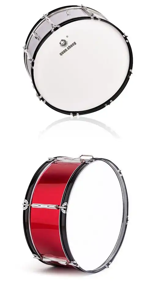 大军鼓25242220英寸西洋鼓幼儿园队鼓学生乐器军号鼓20寸银色