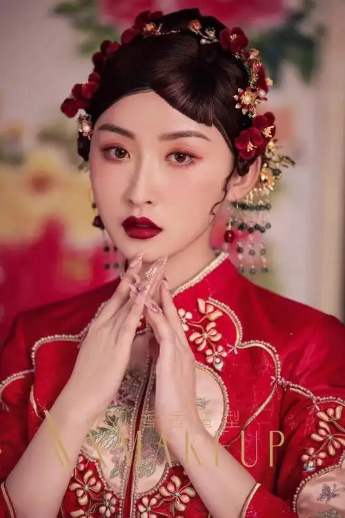 超美古风中式新娘精致中国风