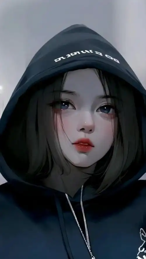 眼中有星辰大海 ai绘画 做个酷girl ai动漫 甜酷女孩