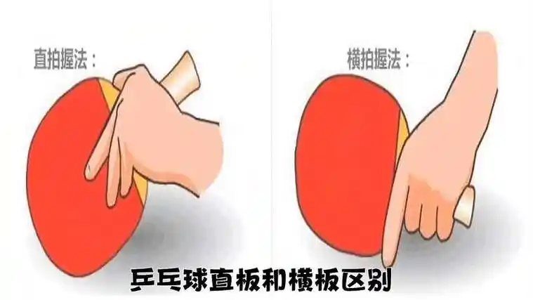 乒乓球拍横拍和直拍的区别