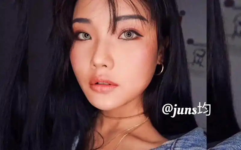 juns均|白皮挑战diy美黑健康肤色妆面|超质感神仙黑皮妆面#质感妆面