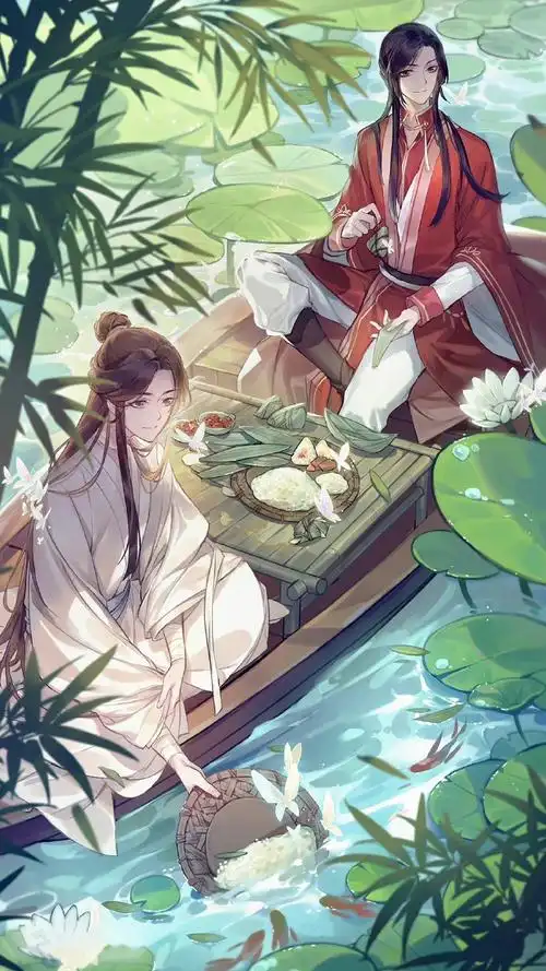天官赐福##花怜#无水印官方图,每一张都可以做壁纸背景抱图吱