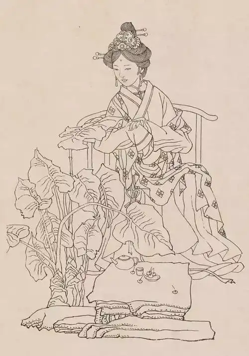 中国古代人物白描画120幅欣赏