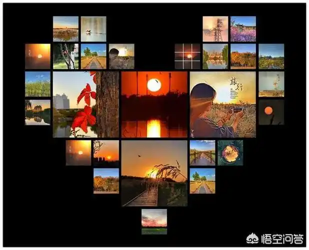 心形,点击"拼图"二,如何制作朋友圈发图排版 心形?