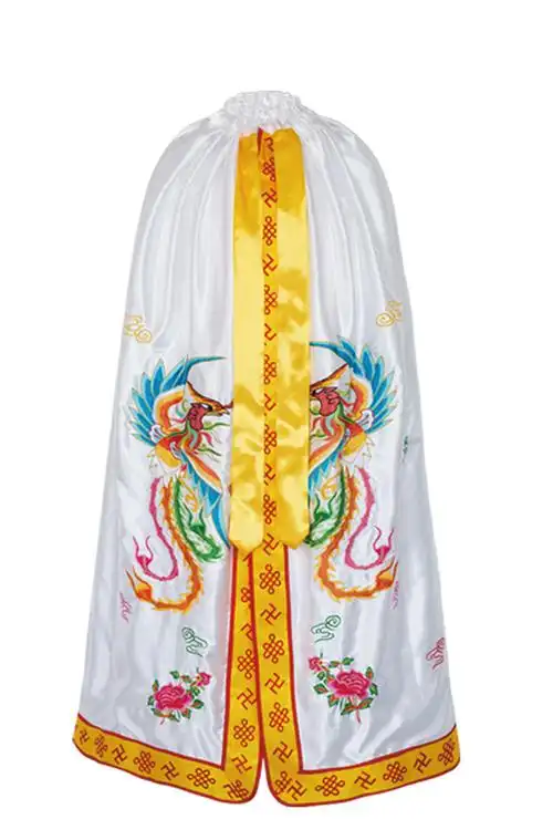 精致凤凰万字边披风佛教菩萨娘娘道教神仙衣服斗篷11黑色08米