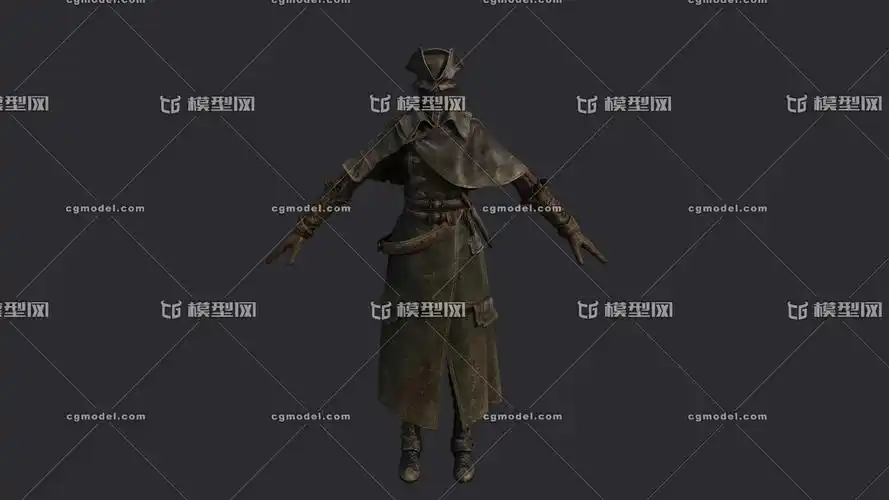 高质量次世代女猎人 女战士 女刺客 中世纪女战士 女骑士 皮大衣 西方