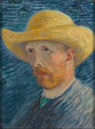 梵高自画像 1887 梵高作品素材jpg高清图片10.4m