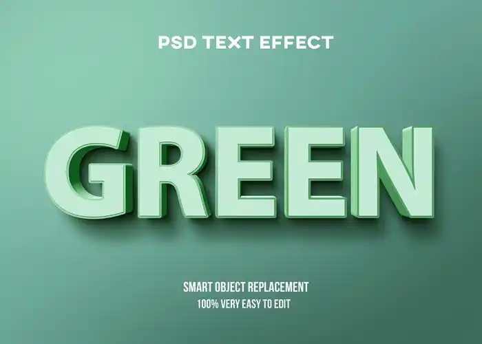 60款炫彩3d立体logo海报标题特效字体设计ps样机素材3dtexteffect