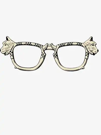 创意狗头眼镜素材免费下载_觅元素