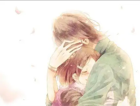 求手绘大神给长漫画男女拥抱的图片