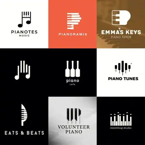 钢琴创意logo可以是什么样的呢
