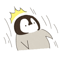 表情| 可爱灰色小企鹅表情包2