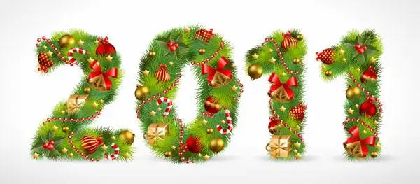 关键词: 圣诞节饰品松果蝴蝶结数字2011红果彩球星星松枝礼盒拐棍矢量