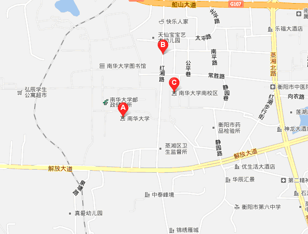 南华大学地图