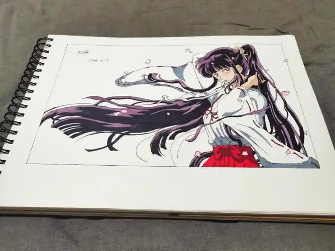 犬夜叉手绘马克笔桔梗附线稿