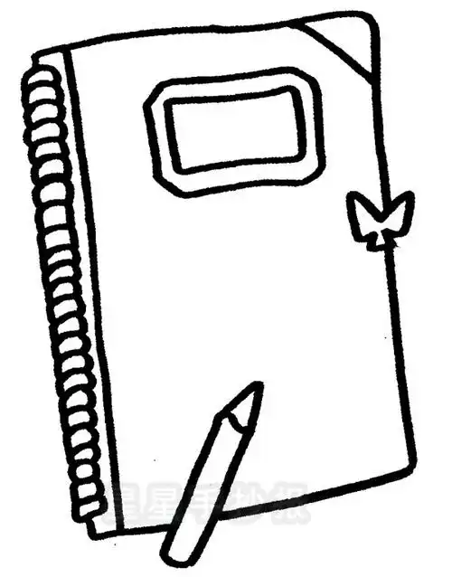 笔记本简笔画