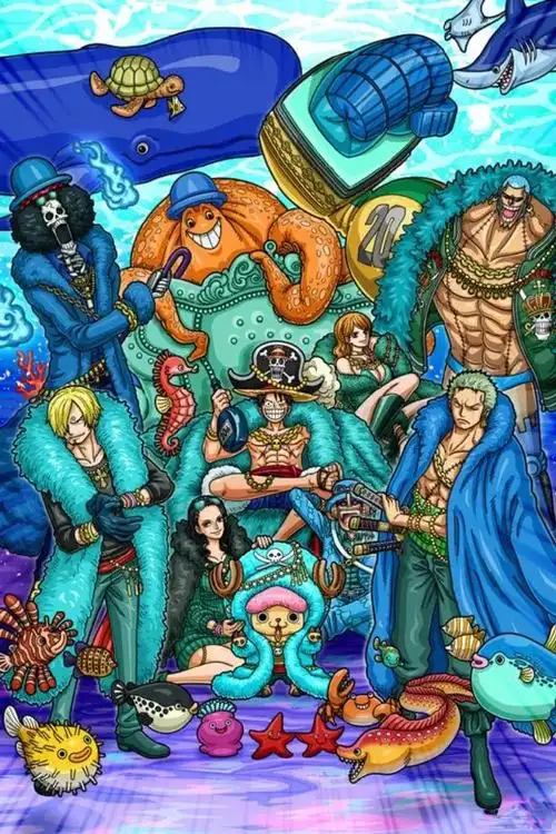 海贼王收藏必备草帽团壁纸向着远方的梦起航