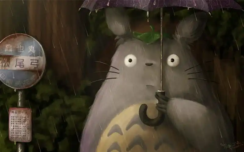 经典卡通可爱龙猫呆萌治愈系桌面壁纸下载(一)