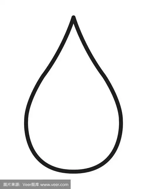 水滴的图标,碧水自然的象征.符号孤立设计矢量插图