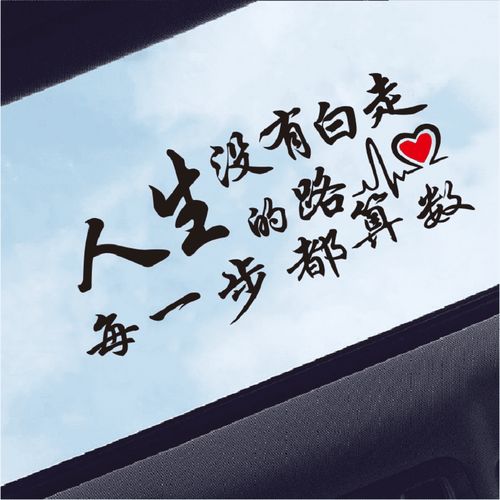 适用于星空不问赶路人创意励志文字网红个性车身贴玻璃车贴汽车天窗