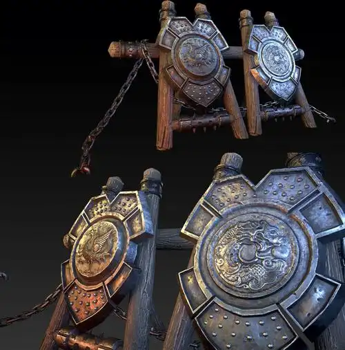 场景建模古战场上的拒马