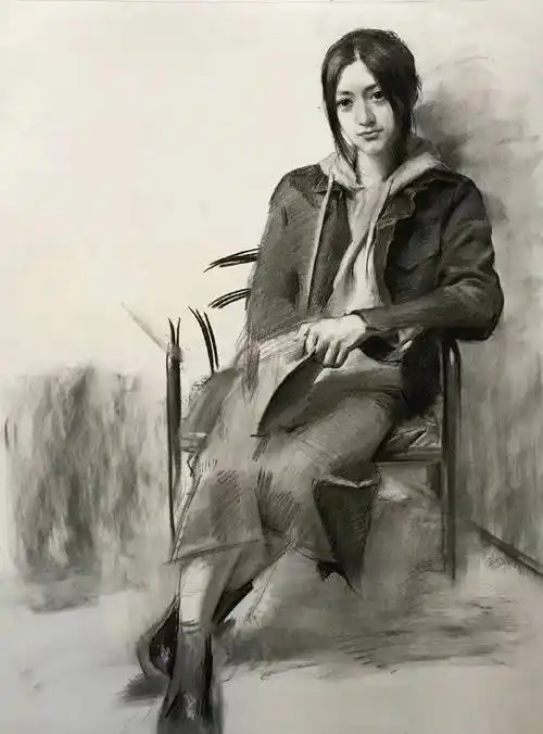 九方艺考 | 人物全身素描画法_形体_比例_空间