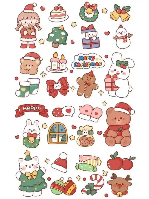 手账芝芝酱萌宠可爱素材手账贴纸素材