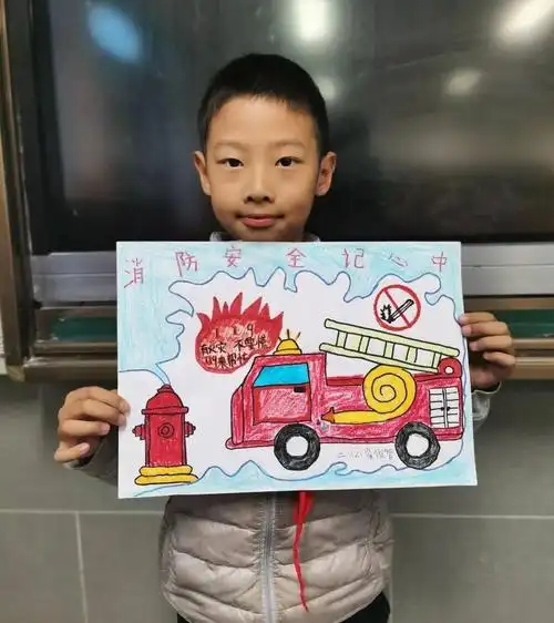 百年纬二以德育人二年级二班消防安全宣传德育主题活动