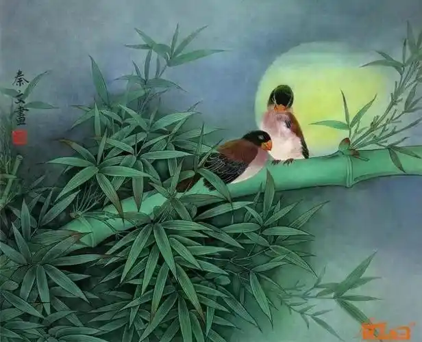 22幅国画工笔竹子,确实美得与众不同