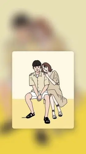 唯美卡通浪漫情侣,高清图片,手机锁屏桌面-壁纸族