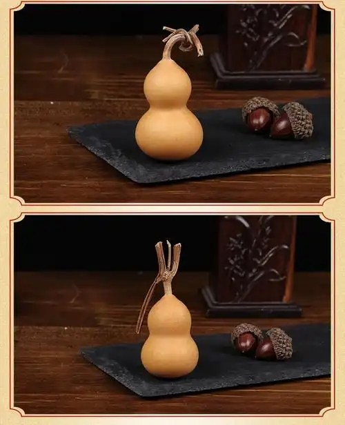 自然文玩手捻精品小葫芦草里金手把件优质摆件铁包小美国平安聚财