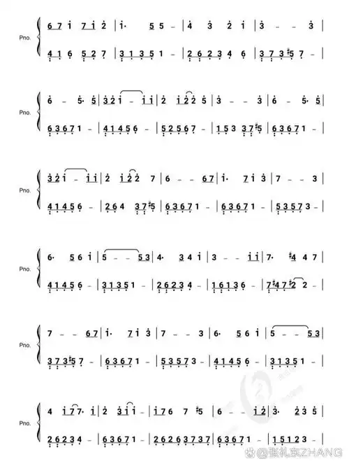 简谱版《天空之城》