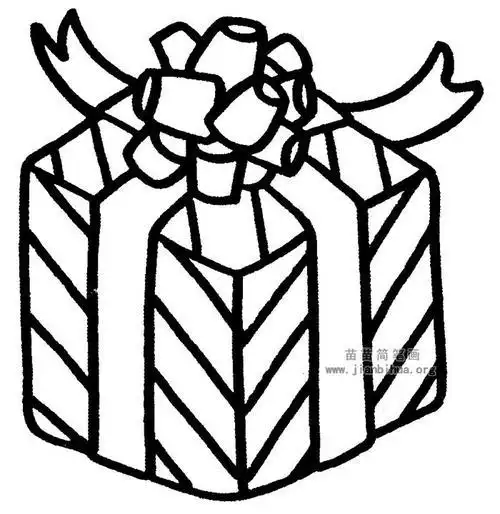 打开礼物简笔画可爱