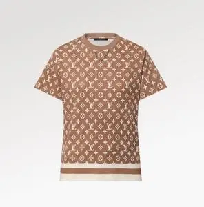 意大利代购lv/路易威登女装 棕/藏蓝/红色logo印花短袖t恤1ab9hc