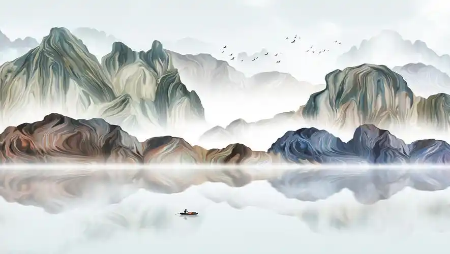 彩色山水世界系列2.