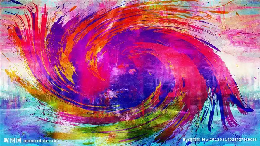 抽象油画图片