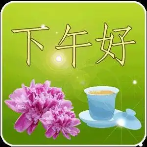 下午好图片非常漂亮带字祝福温馨下午问候语不用打字