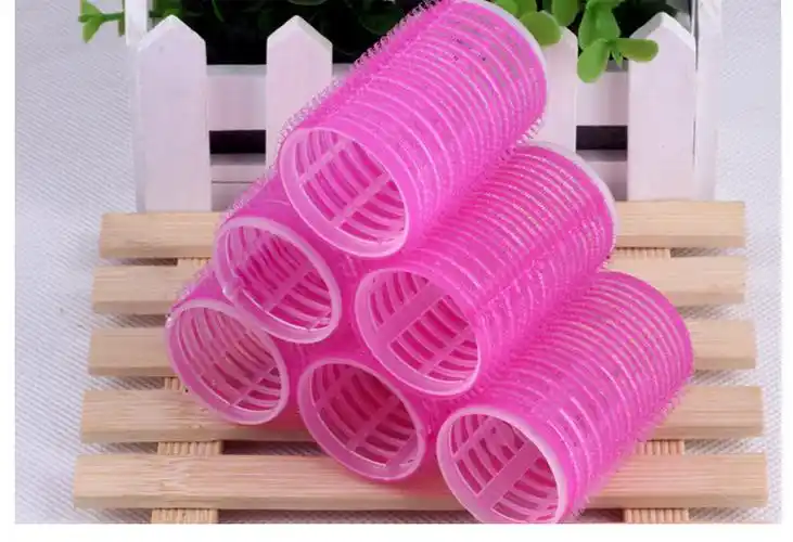 神奇魔术自粘卷/塑料发卷 梨花头卷发筒/不伤发自粘发卷6个装30mm