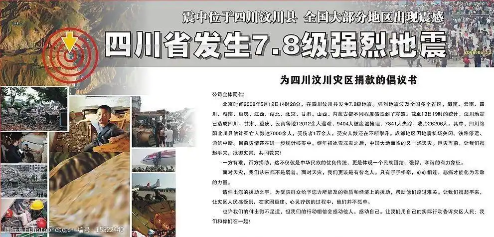 汶川大地震图片