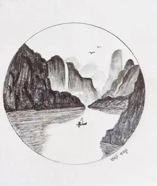 铅笔山水