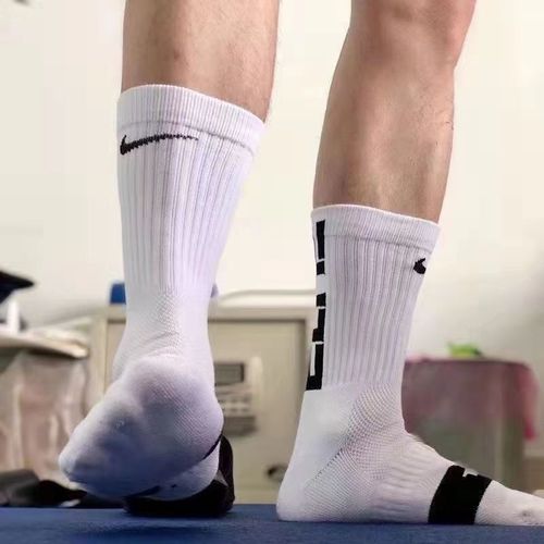 nike耐克男袜子正品长高筒篮球袜纯棉加厚毛巾底训练跑步运动袜潮