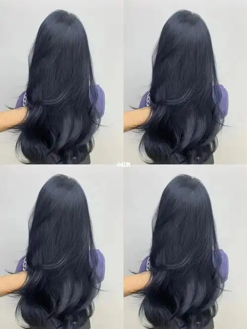 蓝黑色,雾霾蓝,超级有质感的发色