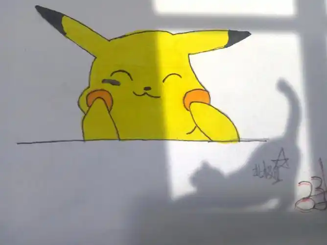 皮卡丘简笔画有过程
