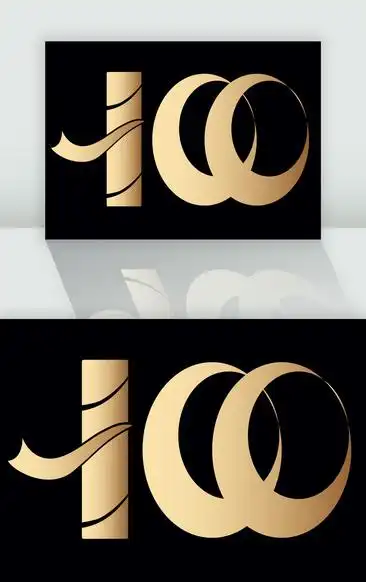 艺术素材立体金色数字100矢量素材立体金色数字100矢量素材喜迎七一