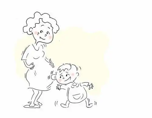 简笔画姐姐和妹妹简笔画妈妈和在家里照顾小宝宝简笔画照顾妹妹简笔画